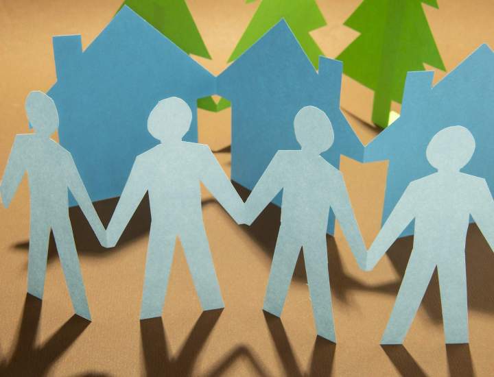 colorful paper chains still life 1